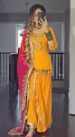 RICH LOOK GEORGETTE EMBROIDERY AND SEQUENCE WORK TOP LEHENGA WITH DUPATTA PARTY WEAR WHOLESALE PRICE ETHNIC GARMENT (2)