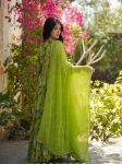 RICH LOOK GEORGETTE LINNING WITH DIGITAL PRINT WORK GOWN WITH DUPATTA FESTIVAL WEAR WHOLESALE PRICE ETHNIC GARMENT (14)