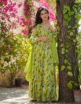 RICH LOOK GEORGETTE LINNING WITH DIGITAL PRINT WORK GOWN WITH DUPATTA FESTIVAL WEAR WHOLESALE PRICE ETHNIC GARMENT (14)