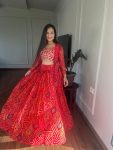 RICH LOOK PURE BADHREJ LEHENGA EMBROIDERY WORK CHOLI WITH JACKET FESTIVAL WEAR WHOLESALE PRICE ETHNIC GARMENT (49)