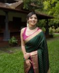 TRADITIONAL BANARASI SOFT SILK BROCADE JARI WORK SAREE WITH UNSTITCHED BLOUSE PARTY WEAR WHOLESALE PRICE ETHNIC GARMENT (4)