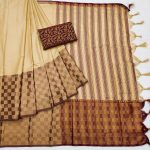 TRADITIONAL COTTON SILK JACQUARD BORDER WORK SAREE WITH UNSTITCHED BLOUSE PARTY WEAR WHOLESALE PRICE ETHNIC GARMENT 8 (2)