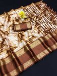 TRADITIONAL KOTA SILK KANCHIPURAM JACQUARD BORDER SAREE WITH UNSTITCHED BLOUSE PARTY WEAR WHOLESALE PRICE ETHNIC GARMENT (4)