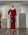 TREANDING FIYONA SILK EMBROIDERY WORK KURTI PALAZZO OFFICE WEAR WHOLESALE PRICE ETHNIC GARMENT 1 (1)