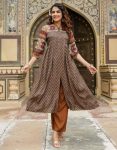 TREANDING PREMIUM SILK MIRROR AND ZARI WORK TOP PANT SET FESTIVAL WEAR WHOLESALE PRICE ETHNIC GARMENT (2)