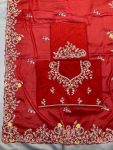 TREANDING RANGOLI SILK EMBROIDERY WORK SAREE WITH UNSTITCHED BLOUSE PARTY WEAR WHOLESALE PRICE ETHNIC GARMENT (5)