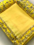 TRENDING CHIFFON SEQUENCE LACE WORK SAREE WITH UNSTITCHED BLOUSE PARTY WEAR WHOLESALE PRICE ETHNIC GARMENT (10)