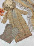 TRENDING COTTON BLEND PRINTED TOP BOTTOM WITH CHANDERI DUPATTA PARTY WEAR WHOLESALE PRICE ETHNIC GARMENT (5)