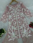 TRENDING GEORGETTE CHINE SEQUENCE WORK TOP WITH SHARARA PARTY WEAR WHOLESALE PRICE ETHNIC GARMENT (5)