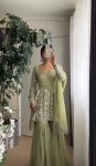 TRENDING GEORGETTE CHINE STITCH WORK TOP SHARARA WITH DUPATTA PARTY WEAR WHOLESALE PRICE ETHNIC GARMENT (3)