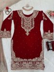 TRENDING GEORGETTE CODING SEQUENCE EMBROIDERY WORK TOP SHARARA WITH DUPATTA PARTY WEAR WHOLESALE PRICE ETHNIC GARMENT (2)