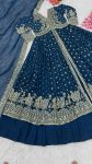 TRENDING GEORGETTE EMBROIDERY SEQUENCE WORK TOP LEHNGA WITH DUPATTA PARTY WEAR WHOLESALE PRICE ETHNIC GARMENT (2)