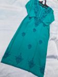 TRENDING LIVA RAYON LUCKNOWI CHIKANKARI WORK ONLY KURTI PARTY WEAR WHOLESALE PRICE ETHNIC GARMENT (14)