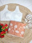 TRENDING ORGANZA EMBROIDERY THREAD AND CUT WORK 1 MINUTE SAREE WITH UNSTITCHED BLOUSE PARTY WEAR WHOLESALE PRICE ETHNIC GARMENT (11)