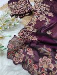 TRENDING RANGOLI SILK MULTI THREAD CODING WORK SAREE WITH UNSTITCHED BLOUSE PARTY WEAR WHOLESALE PRICE ETHNIC GARMENT (1)