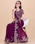 TRENDING RANGOLI SILK MULTI THREAD CODING WORK SAREE WITH UNSTITCHED BLOUSE PARTY WEAR WHOLESALE PRICE ETHNIC GARMENT (1)