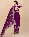 TRENDING RANGOLI SILK MULTI THREAD CODING WORK SAREE WITH UNSTITCHED BLOUSE PARTY WEAR WHOLESALE PRICE ETHNIC GARMENT (1)