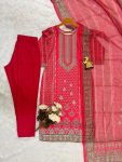 TRENDING RAYON DIGITAL PRINTED TOP BOTTOM WITH CHANDERI SILK PRINTED DUPATTA PARTY WEAR WHOLESALE PRICE ETHNIC GARMENT (3)