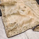 TRENDING SOFT JIMMY CHOO EMBROIDERY SEQUENCE WORK SAREE WITH UNSTITCHED BLOUSE PARTY WEAR WHOLESALE PRICE ETHNIC GARMENT (7)