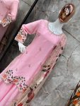 ATTRACTIVE CHINON SEQUENCE EMBROIDERY WORK TOP PALAZZO WITH DUPATTA PARTY WEAR WHOLESALE PRICE ETHNIC GARMENT (6)