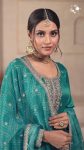 ATTRACTIVE CHINON SILK EMBROIDERY SEQUENCE WORK TOP BOTTOM WITH DUPATTA FESTIVAL WEAR WHOLESALE PRICE ETHNIC GARMENT (15)