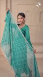 ATTRACTIVE CHINON SILK EMBROIDERY SEQUENCE WORK TOP BOTTOM WITH DUPATTA FESTIVAL WEAR WHOLESALE PRICE ETHNIC GARMENT (15)
