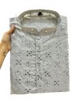 ATTRACTIVE COTTON EMBROIDERY MIRROR WORK MENS KURTA PAJAMA FESTIVAL WEAR WHOLESALER PRICE ETHNIC GARMENT (1)