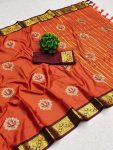 ATTRACTIVE COTTON SILK EMBROIDERY WORK SAREE WITH UNSTITCHED BLOUSE FESTIVAL WEAR WHOLESALE PRICE ETHNIC GARMENT 1 (4)