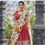 ATTRACTIVE CREPE KALAMKARI PRINT WORK LEHENGA CHOLI WITH DUPATTA FESTIVAL WEAR WHOLESALE PRICE ETHNIC GARMENT (5)