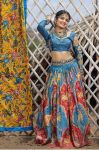 ATTRACTIVE CREPE KALAMKARI PRINT WORK LEHENGA CHOLI WITH DUPATTA FESTIVAL WEAR WHOLESALE PRICE ETHNIC GARMENT (4)