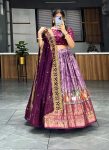 ATTRACTIVE DOLA SILK DIGITAL PRINT WITH FOIL WORK LEHENGA CHOLI WITH DUPATTA FESTIVAL WEAR WHOLESALE PRICE ETHNIC GARMENT (4)