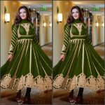 ATTRACTIVE GEORGETTE EMBROIDERY SEQUENCE WORK GOWN BOTTOM WITH DUPATTA PARTY WEAR WHOLESALE PRICE ETHNIC GARMENT (12)