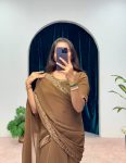 ATTRACTIVE GEORGETTE PLATES GOWN WITH EMBROIDERY WORK DUPATTA ATTACHED GOWN SAREE PARTY WEAR WHOLESALE PRICE ETHNIC GARMENT (9)