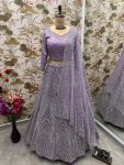 ATTRACTIVE HEAVY NET ZARKHAN DIAMOND AND GLITTER SEQUENCE WORK LEHENGA CHOLI WITH DUPATTA WEDDING WEAR WHOLESALE PRICE ETHNIC GARMENT (1)