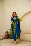 ATTRACTIVE TABBY SILK DIGITAL PRINT WORK GOWN BOTTOM WITH DUPATTA FESTIVAL WEAR WHOLESALE PRICE ETHNIC GARMENT (8)
