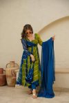 ATTRACTIVE TABBY SILK DIGITAL PRINT WORK GOWN BOTTOM WITH DUPATTA FESTIVAL WEAR WHOLESALE PRICE ETHNIC GARMENT (8)