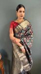 DESIGNER BANARASI SILK WEAVING WORK SAREE WITH UNSTITCHED BLOUSE FESTIVAL WEAR WHOLESALE PRICE ETHNIC GARMENT (6)