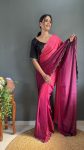 DESIGNER CHINON SILK JARKAN DIAMOND WORK READY TO WEAR SAREE WITH UNSTITCHED BLOUSE PARTY WEAR WHOLESALE PRICE ETHNIC GARMENT (21)