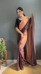 DESIGNER CHINON SILK JARKAN DIAMOND WORK READY TO WEAR SAREE WITH UNSTITCHED BLOUSE PARTY WEAR WHOLESALE PRICE ETHNIC GARMENT (28)