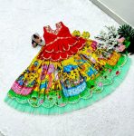 DESIGNER CHINON SILK SEQUENCE EMBROIDERY WORK KID’S TOP LEHENGA FESTIVAL WEAR WHOLESALE PRICE ETHNIC GARMENT (3)