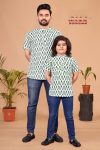 DESIGNER COTTON SLUB KHADI PRINT WORK FATHER SON SET FESTIVAL WEAR WHOLESALE PRICE ETHNIC GARMENT (6)