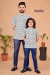 DESIGNER COTTON SLUB KHADI PRINT WORK FATHER SON SET FESTIVAL WEAR WHOLESALE PRICE ETHNIC GARMENT (8)