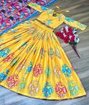 DESIGNER CREPE KALAMKARI PRINT WORK LEHENGA CHOLI WITH DUPATTA FESTIVAL WEAR WHOLESALE PRICE ETHNIC GARMENT (11)