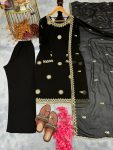 DESIGNER GEORGETTE EMBROIDERY SEQUENCE WORK TOP PALAZZO WITH DUPATTA PARTY WEAR WHOLESALE PRICE ETHNIC GARMENT (8)