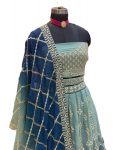 DESIGNER GEORGETTE EMBROIDERY WORK LEHENGA CHOLI WITH DUPATTA FESTIVAL WEAR WHOLESALE PRICE ETHNIC GARMENT (7)