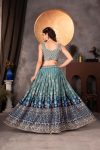 DESIGNER GEORGETTE EMBROIDERY WORK LEHENGA CHOLI WITH DUPATTA FESTIVAL WEAR WHOLESALE PRICE ETHNIC GARMENT (7)