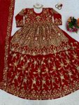 DESIGNER GEORGETTE THREAD SEQUENCE PEARL WORK TOP LEHENGA WITH DUPATTA PARTY WEAR WHOLESALE PRICE ETHNIC GARMENT (3)