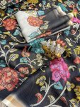 DESIGNER KOTA DORIA KALAMKARI FLORAL PRITN WORK SAREE WITH UNSTITCHED BLOUSE CASUAL WEAR WHOLESALE PRICE ETHNIC GARMENT (24)