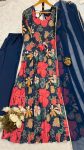 DESIGNER MUSLIN DIGITAL PRINT WORK GOWN BOTTOM WITH DUPATTA FESTIVAL WEAR WHOLESALE PRICE ETHNIC GARMENT (4)