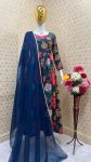 DESIGNER MUSLIN DIGITAL PRINT WORK GOWN BOTTOM WITH DUPATTA FESTIVAL WEAR WHOLESALE PRICE ETHNIC GARMENT (4)